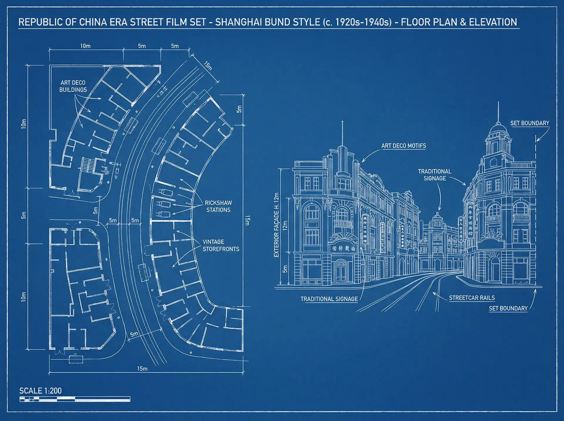小宝探花 民国风情街场景蓝图